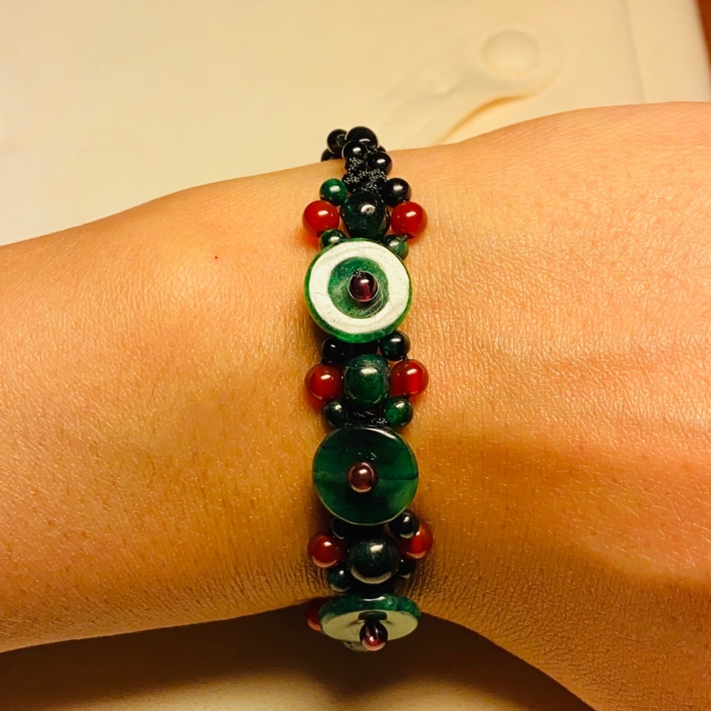 Hand made jade bracelet
